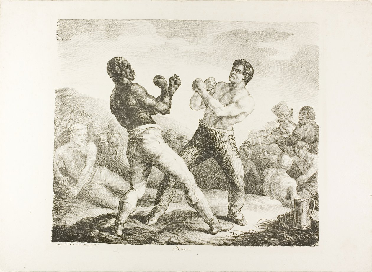 Die Boxer von Jean Louis André Théodore Géricault