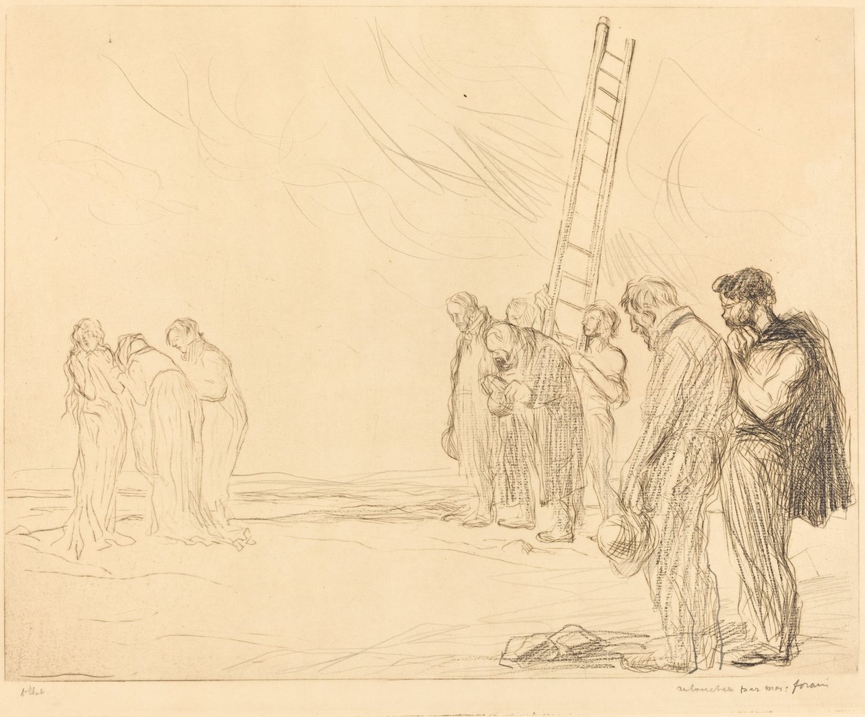 Kalvarienberg (zweite Platte) von Jean Louis Forain