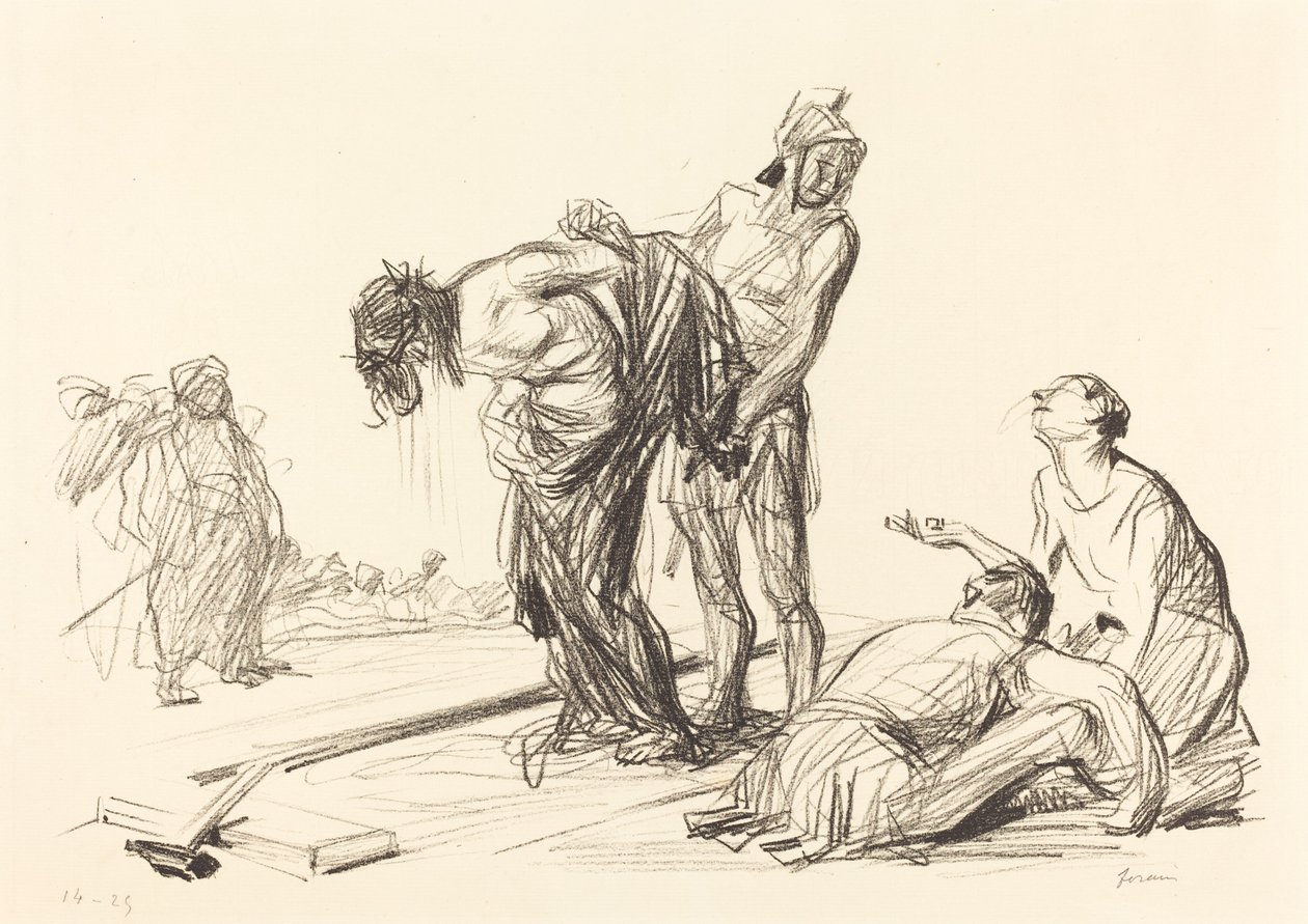 Christus wird seiner Kleider beraubt von Jean Louis Forain