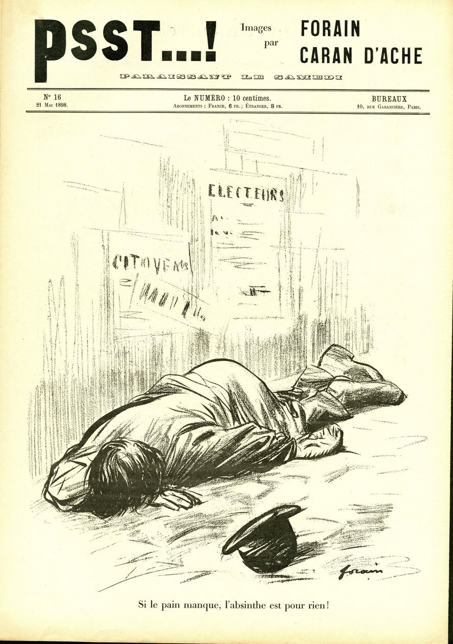 Illustration in Psst...! von Jean Louis Forain