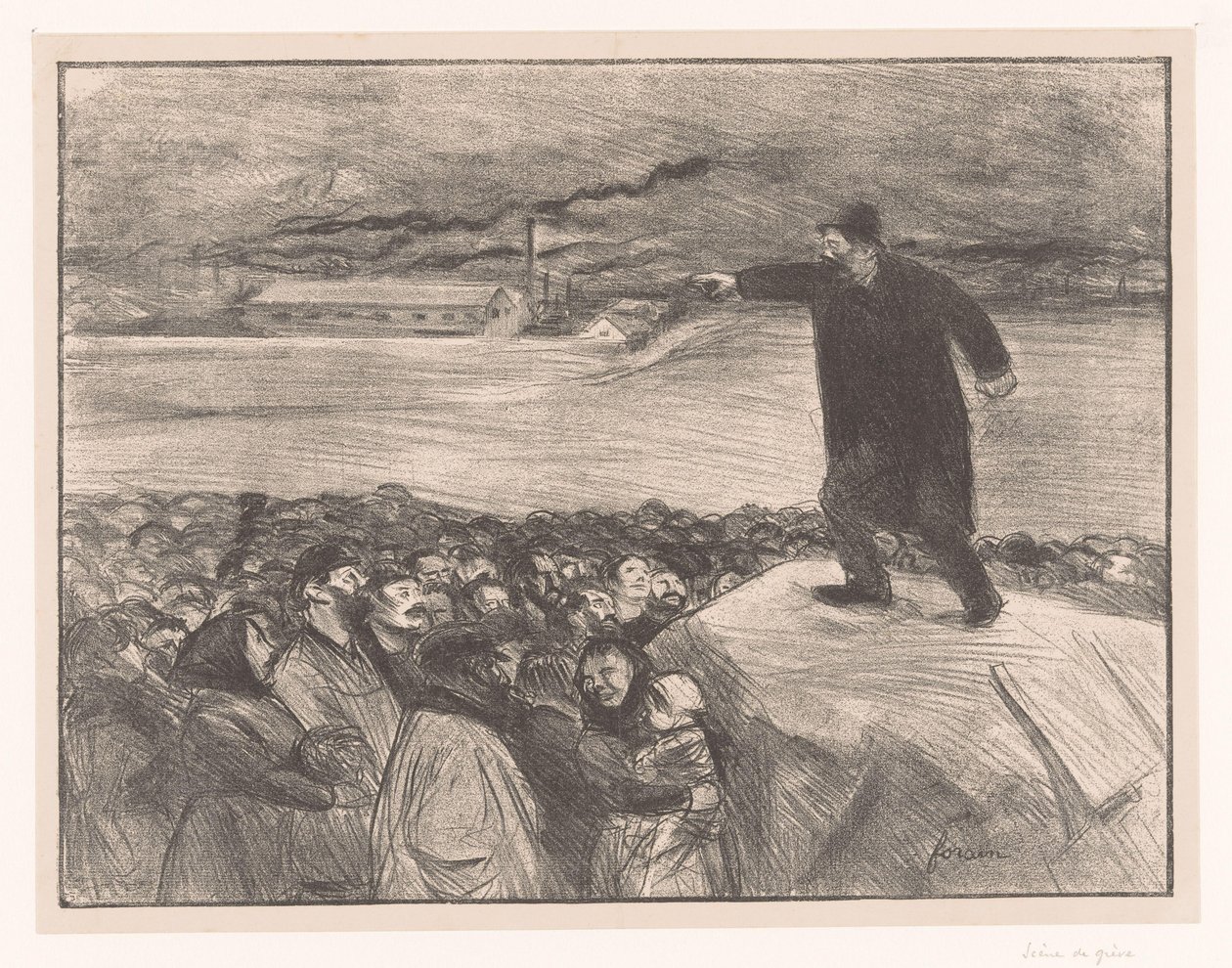 Streik der Fabrikarbeiter von Jean Louis Forain
