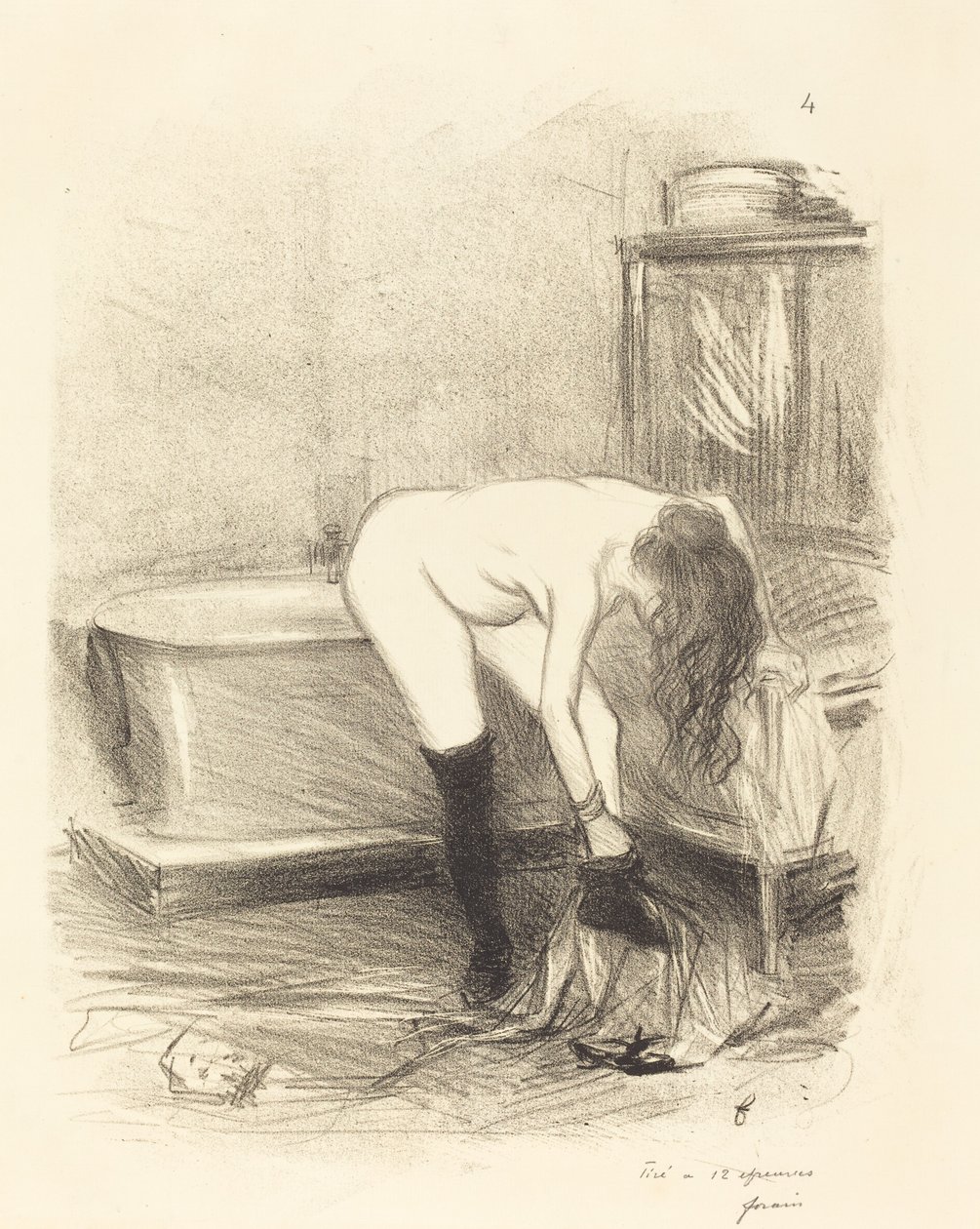 Das Bad (vertikale Platte) von Jean Louis Forain