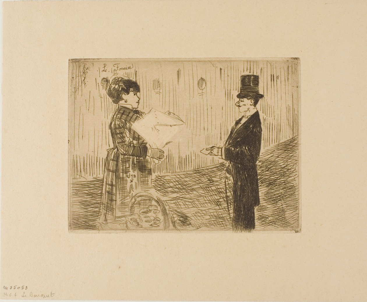 Der Blumenstrauß von Jean Louis Forain