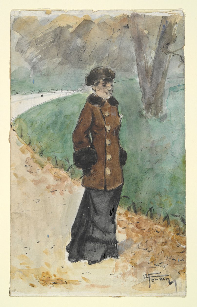 Frau beim Gehen von Jean Louis Forain