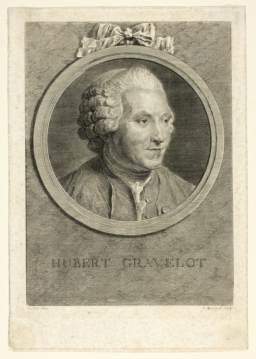 Porträt von Hubert Gravelot von Jean Massard