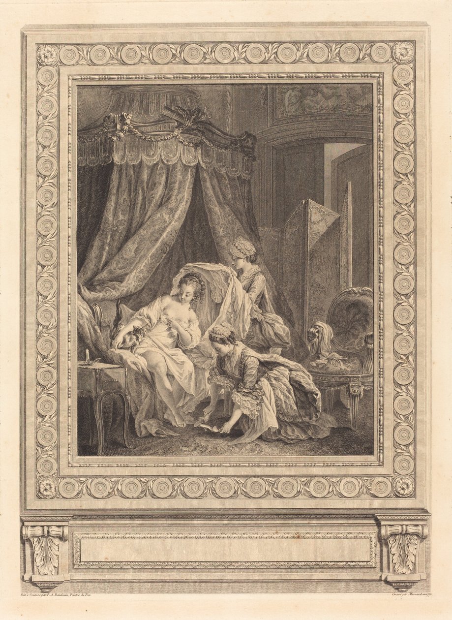 Das Aufstehen von Jean Massard after Pierre Antoine Baudouin