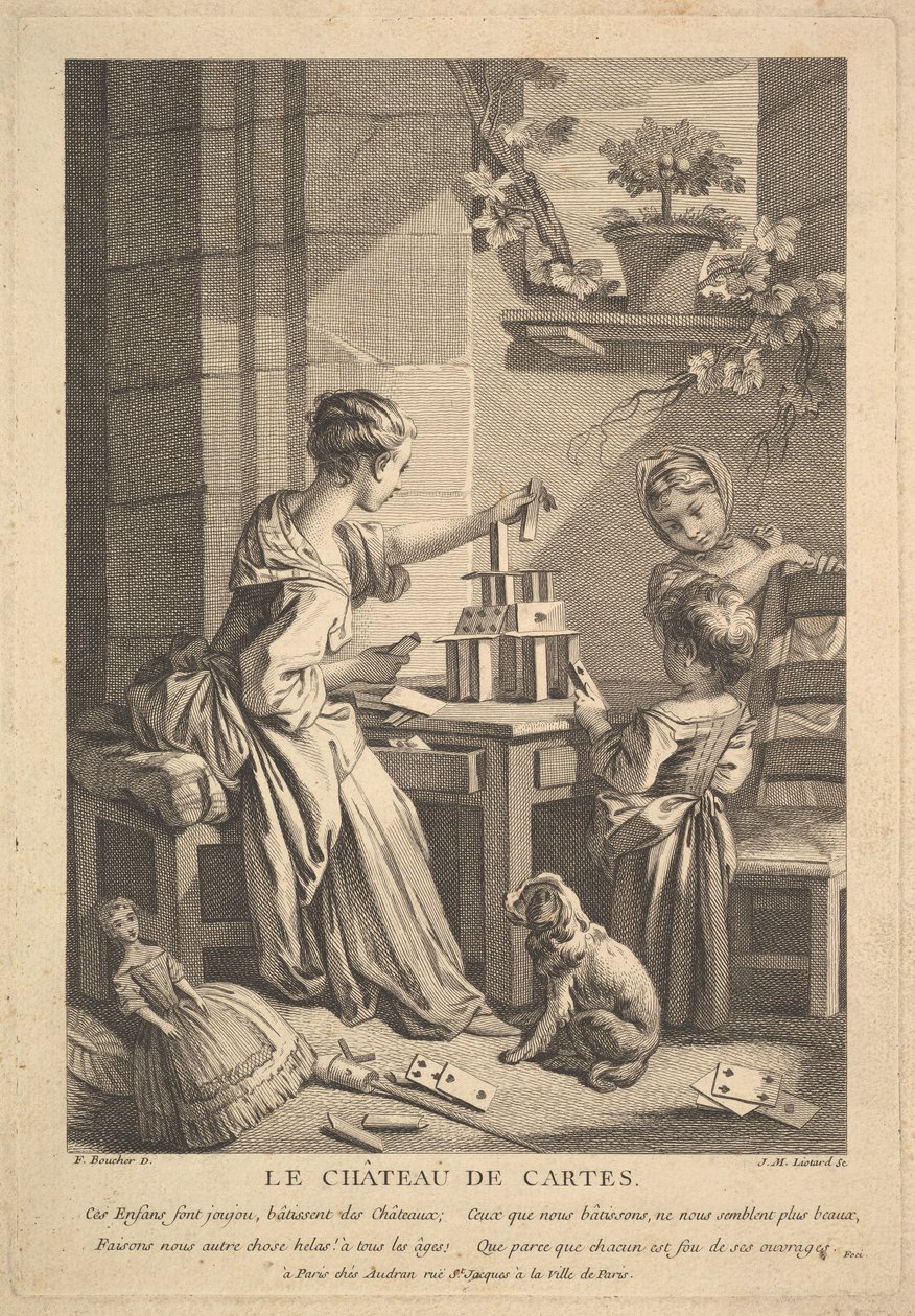 Das Kartenhaus von Jean Michel Liotard