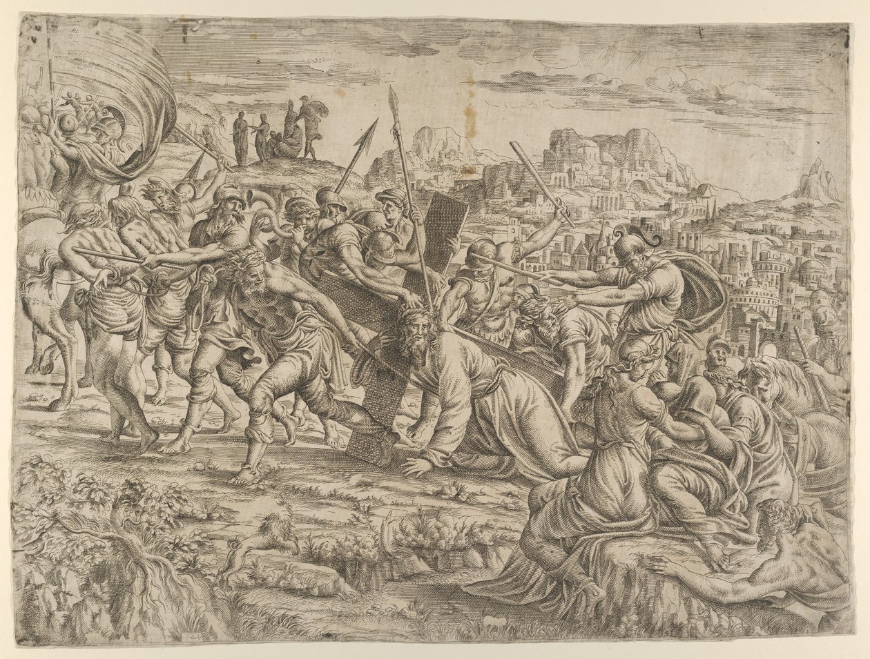 Kreuztragung, 1544 von Jean Mignon