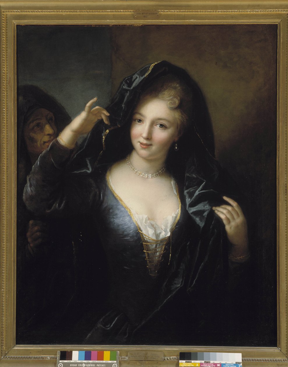 Junges Mädchen mit der Perlenkette von Jean Raoux