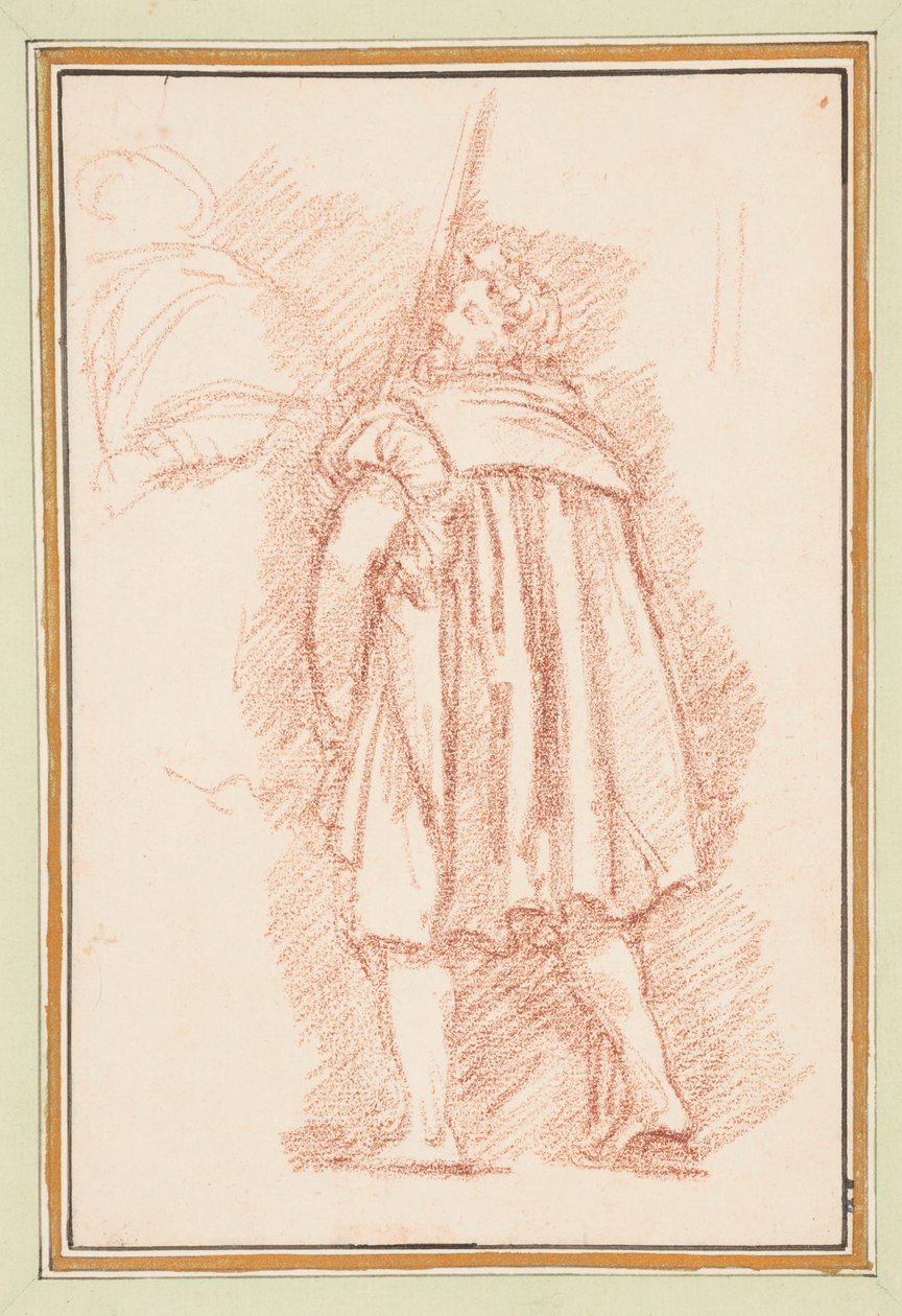 Männliche Figur in Renaissancekleidung von Jean Robert Ango
