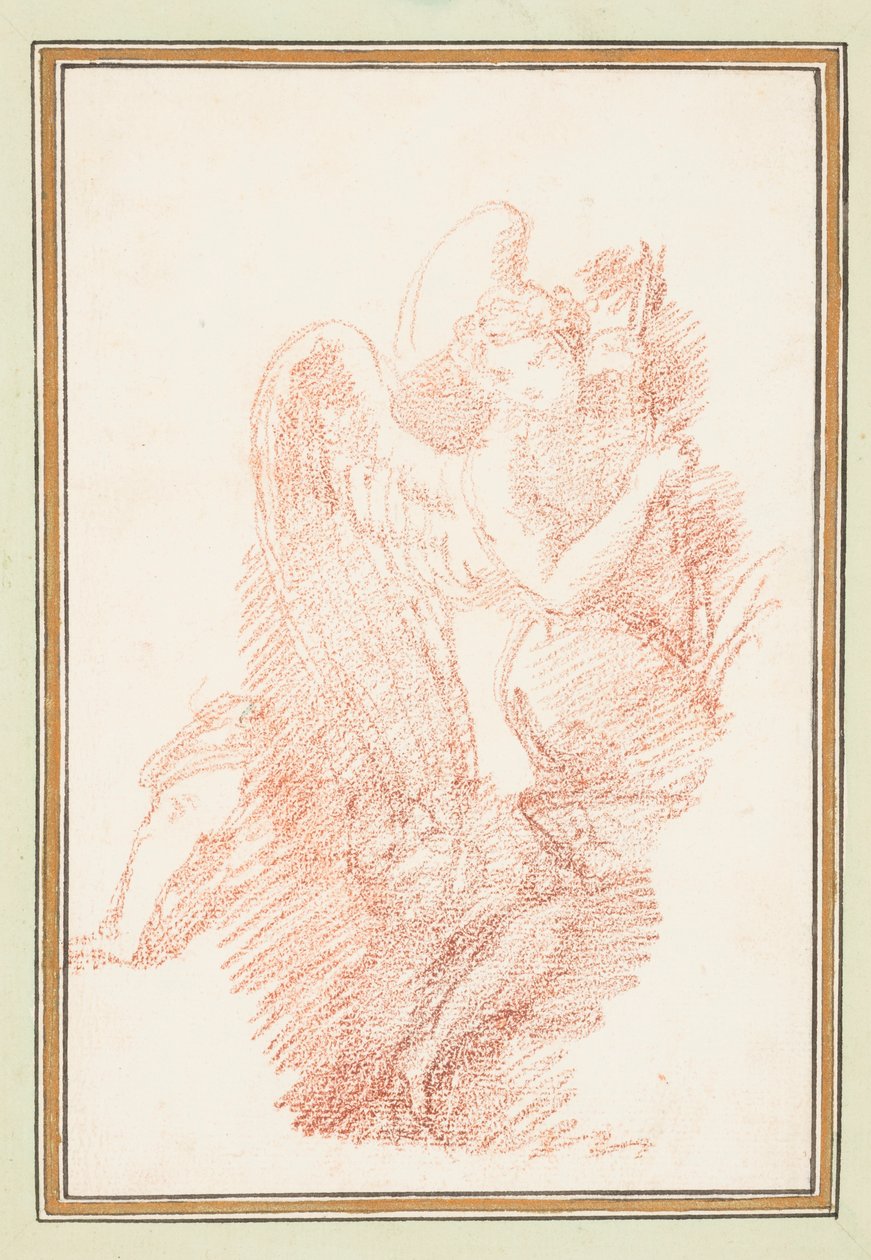 Geflügelte Figur mit Bogen von Jean Robert Ango