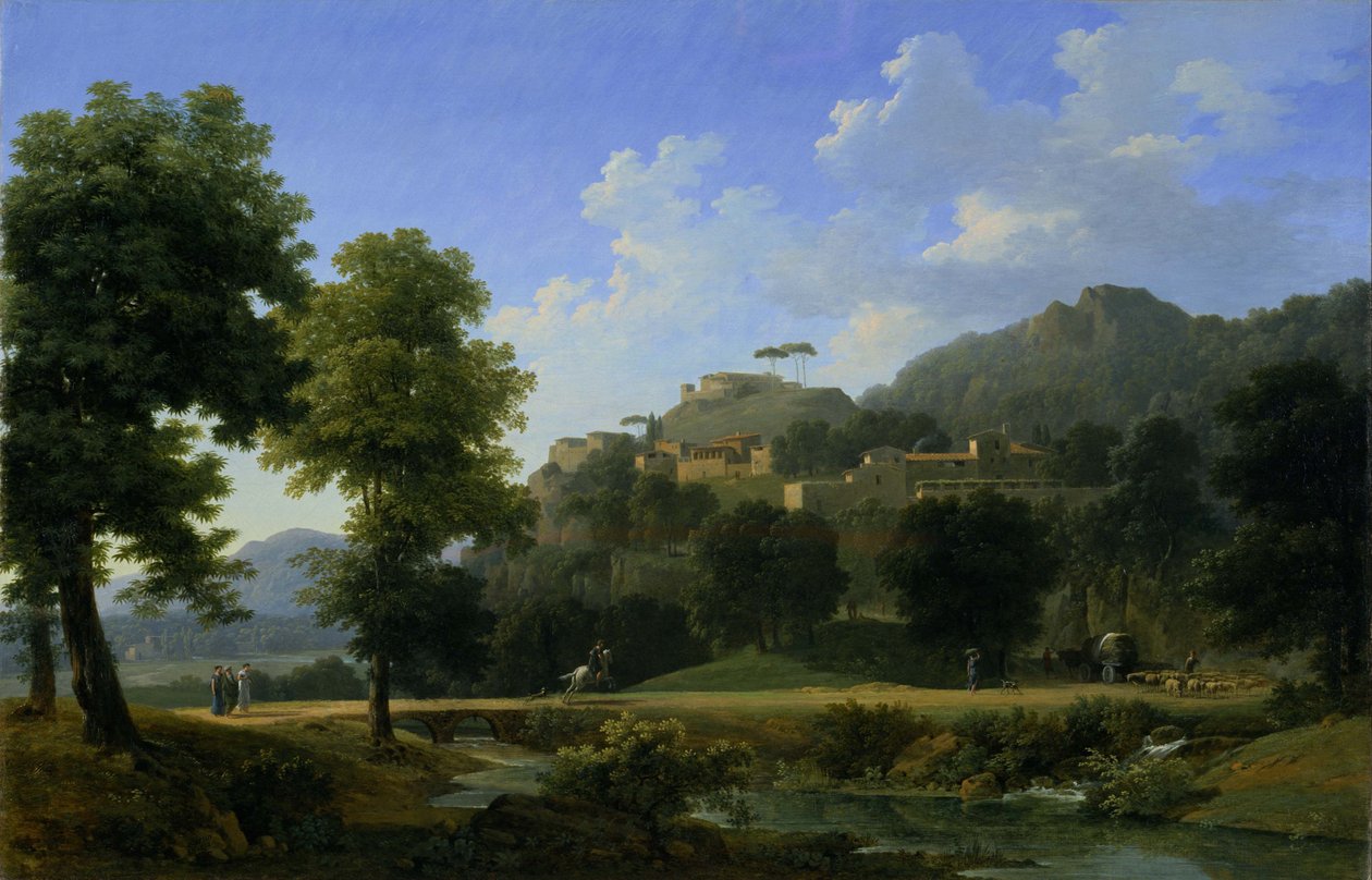 イタリア風景 von Jean Victor Bertin