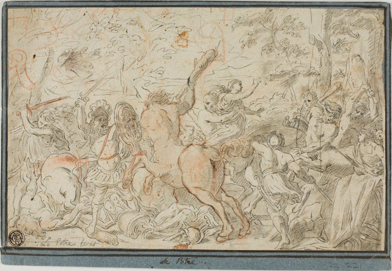 Kampf der Lapithen und Zentauren von Jean le Pautre