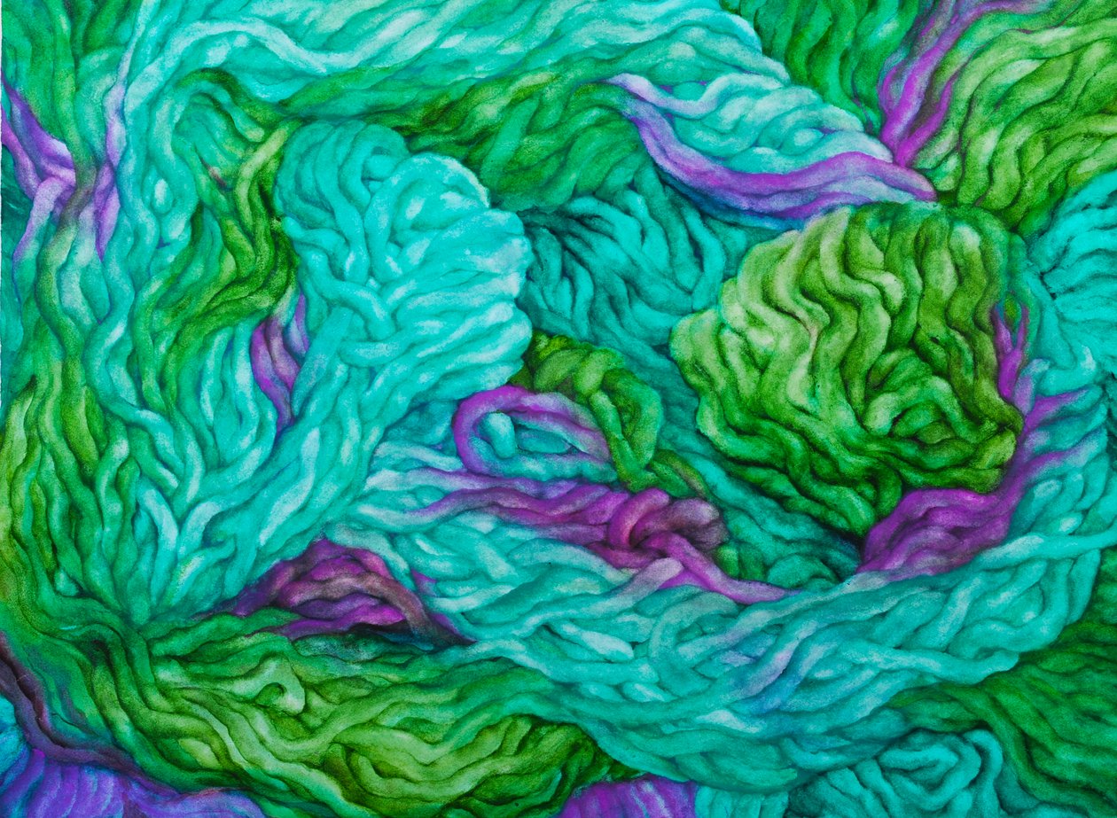 Wolle Mehrfarbig, 2013 von Jeanne Maze