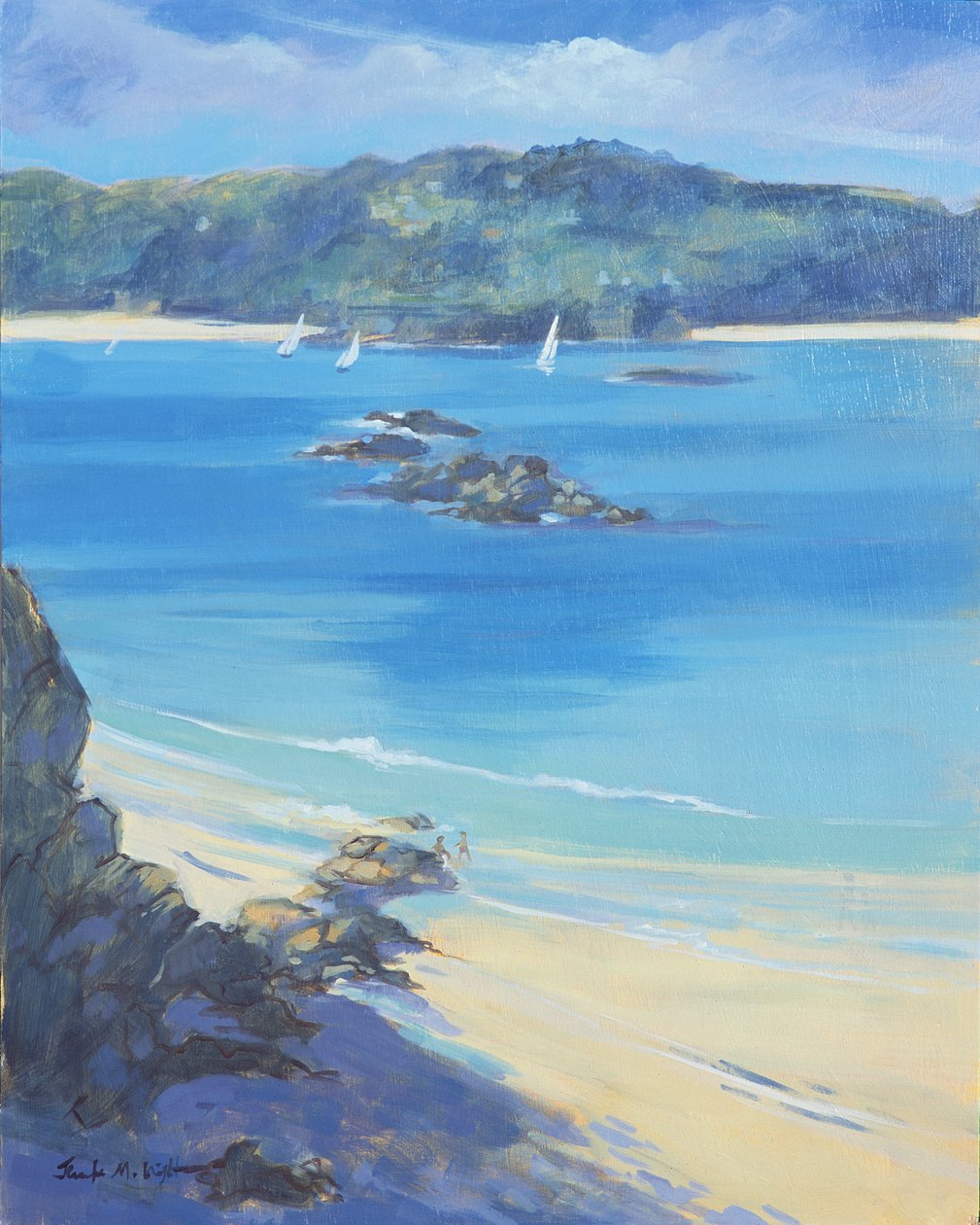 Salcombe - Spaß am Strand, 2000 von Jennifer Wright