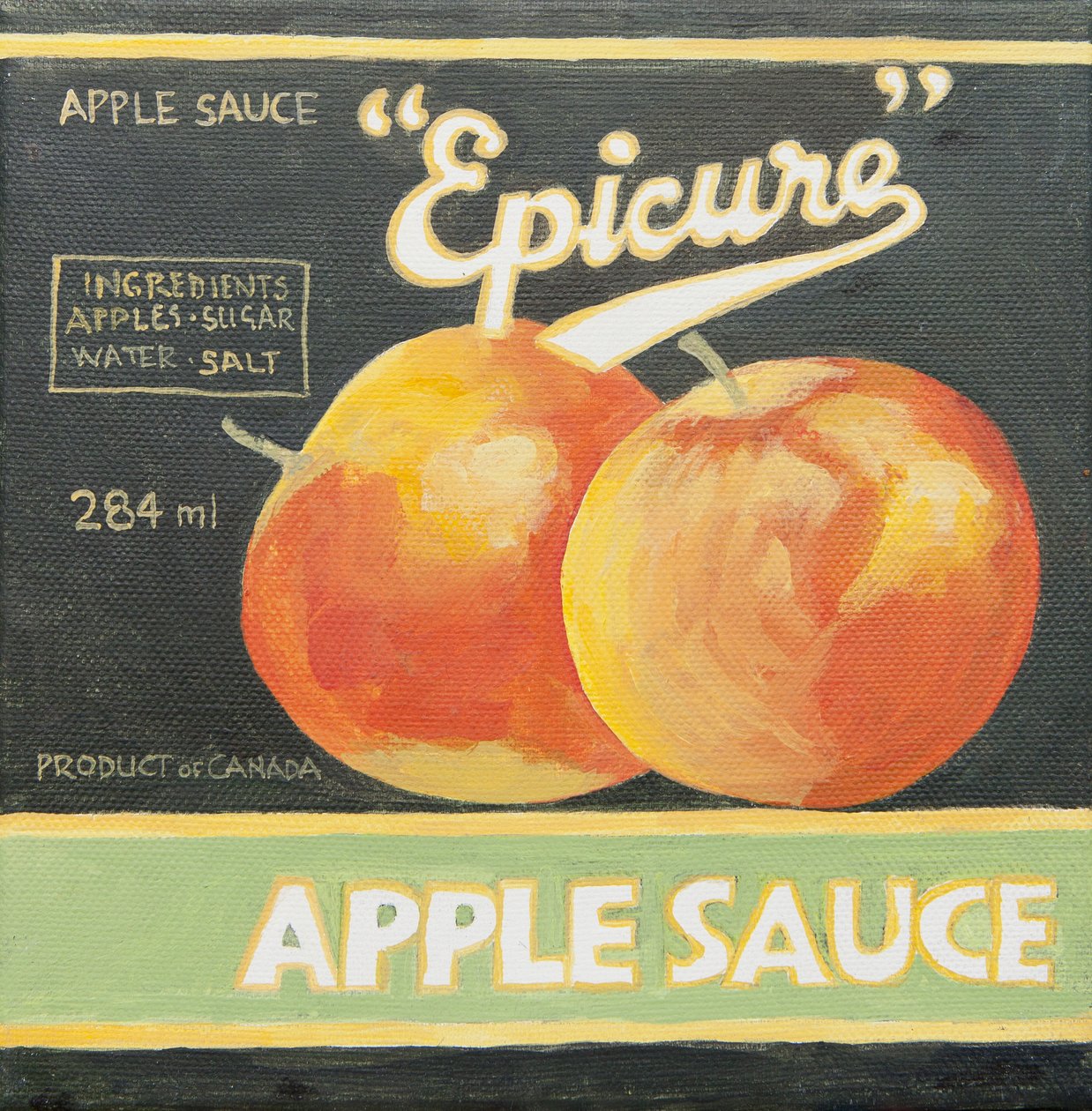 Epicure Apfelmus-Dosenetikett von Jennifer Abbott