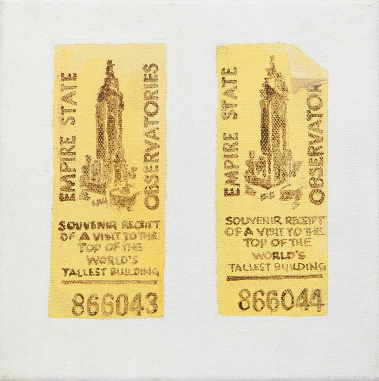 Altes Ticket des Empire State Building von Jennifer Abbott