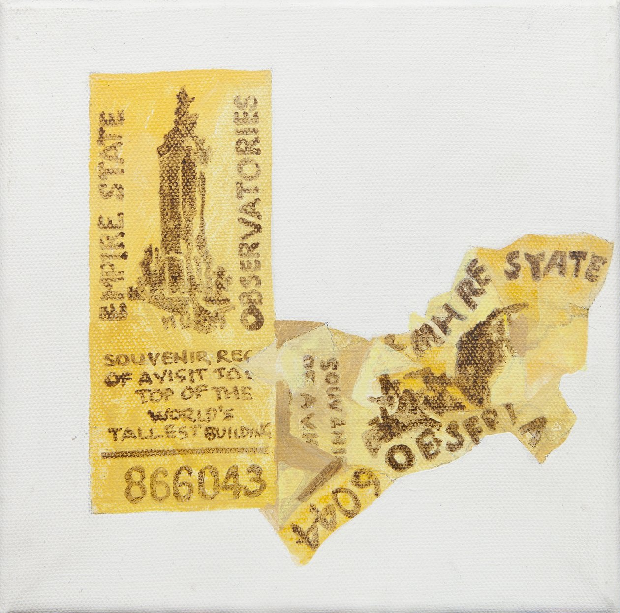 Altes Ticket des Empire State Building von Jennifer Abbott