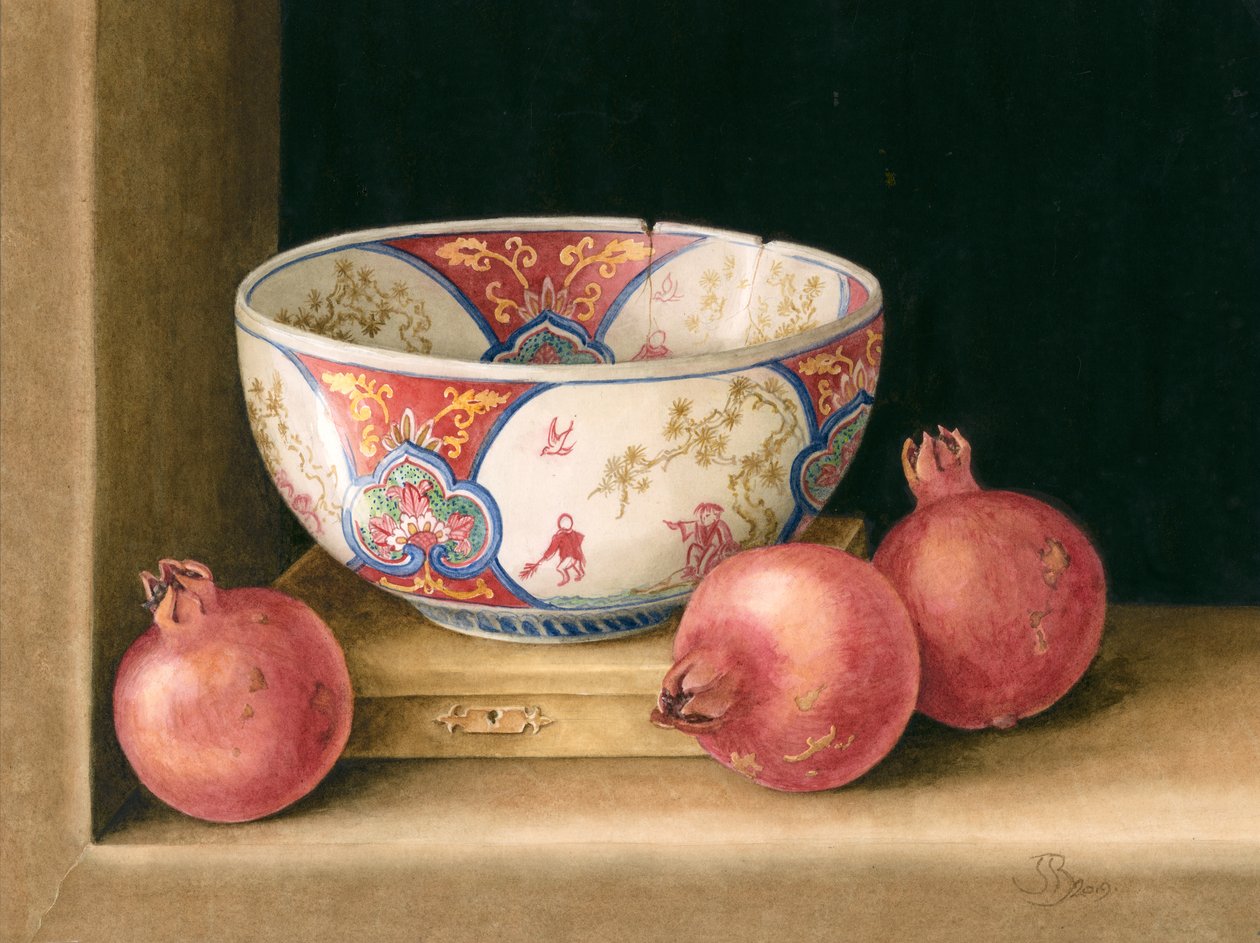 Granatapfel und Schale von Jenny Barron