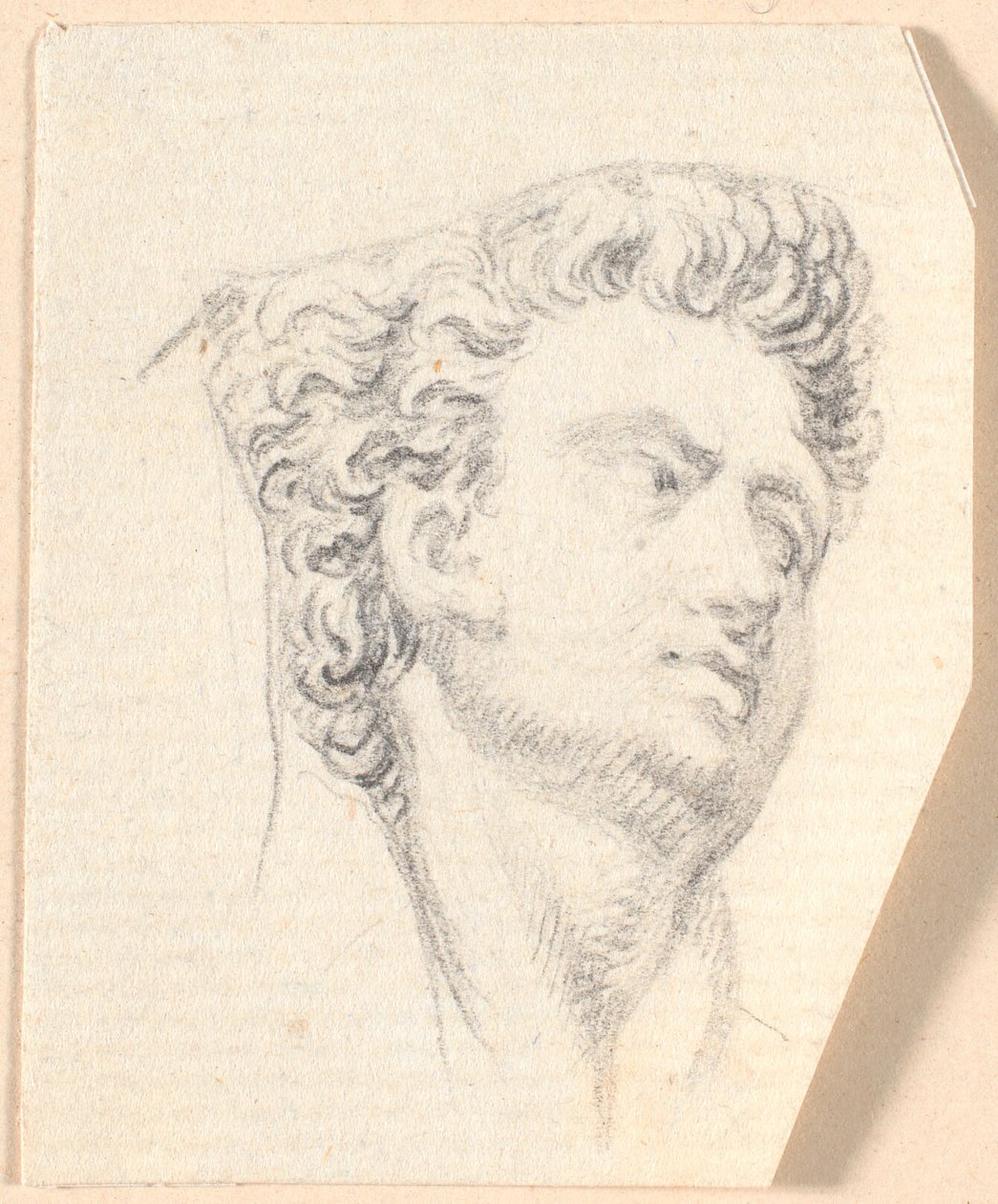 Zurückgebogenes Männerkopf von Jens Juel
