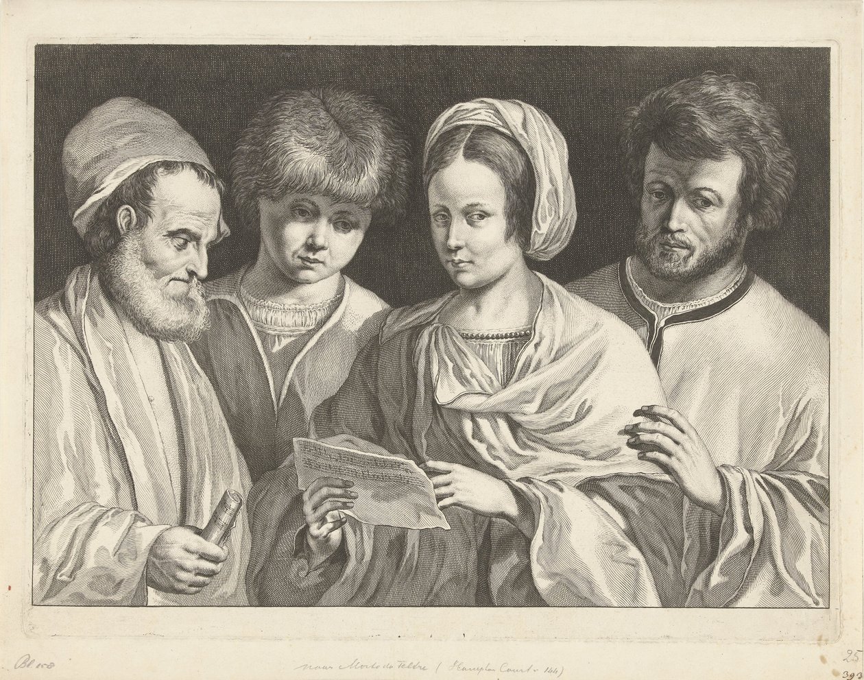 Vier Musiker (Das Konzert) von Jeremias Falck