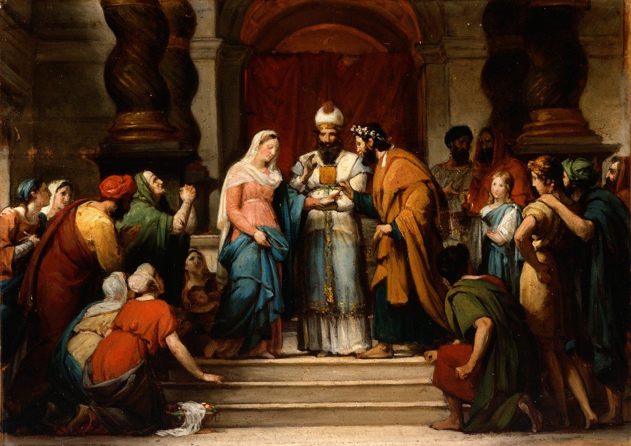 Die Heirat der Jungfrau, 1833 von Jérôme Martin Langlois