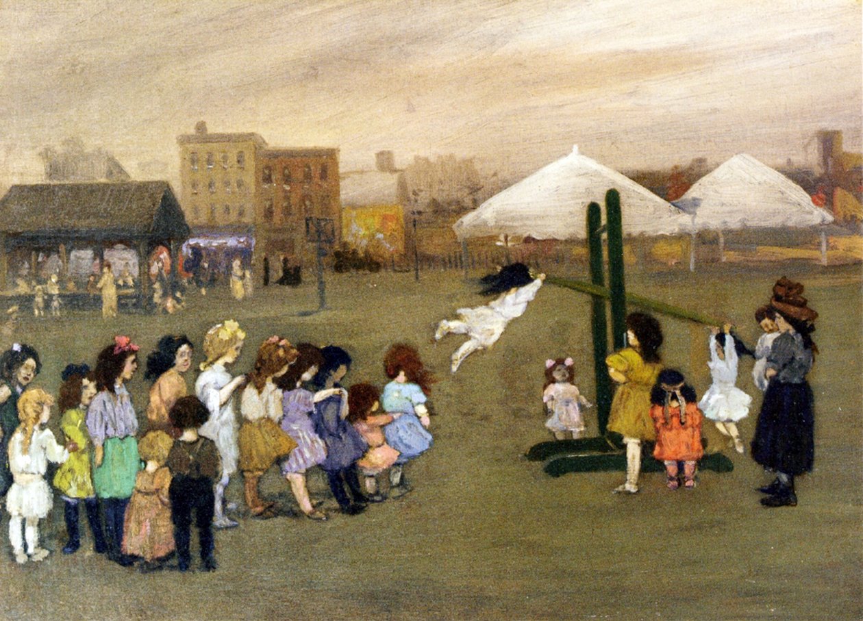 Spielplatz, ca. 1907 von Jerome Myers
