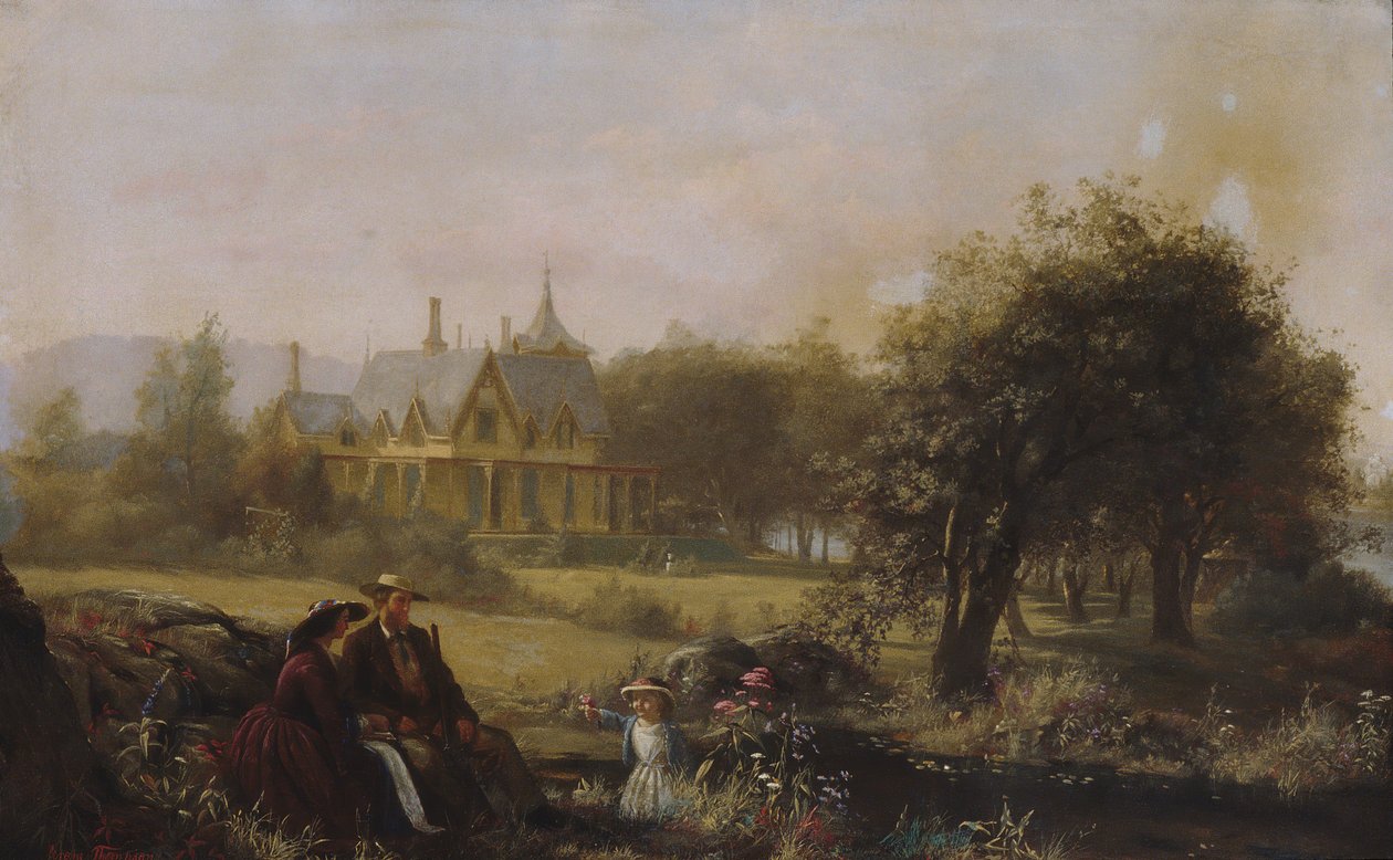 Sommerblumen, 1859 von Jerome Thompson