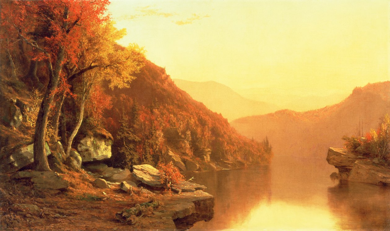 Shawanagunk-Berge, Herbst, 1863 von Jervis McEntee