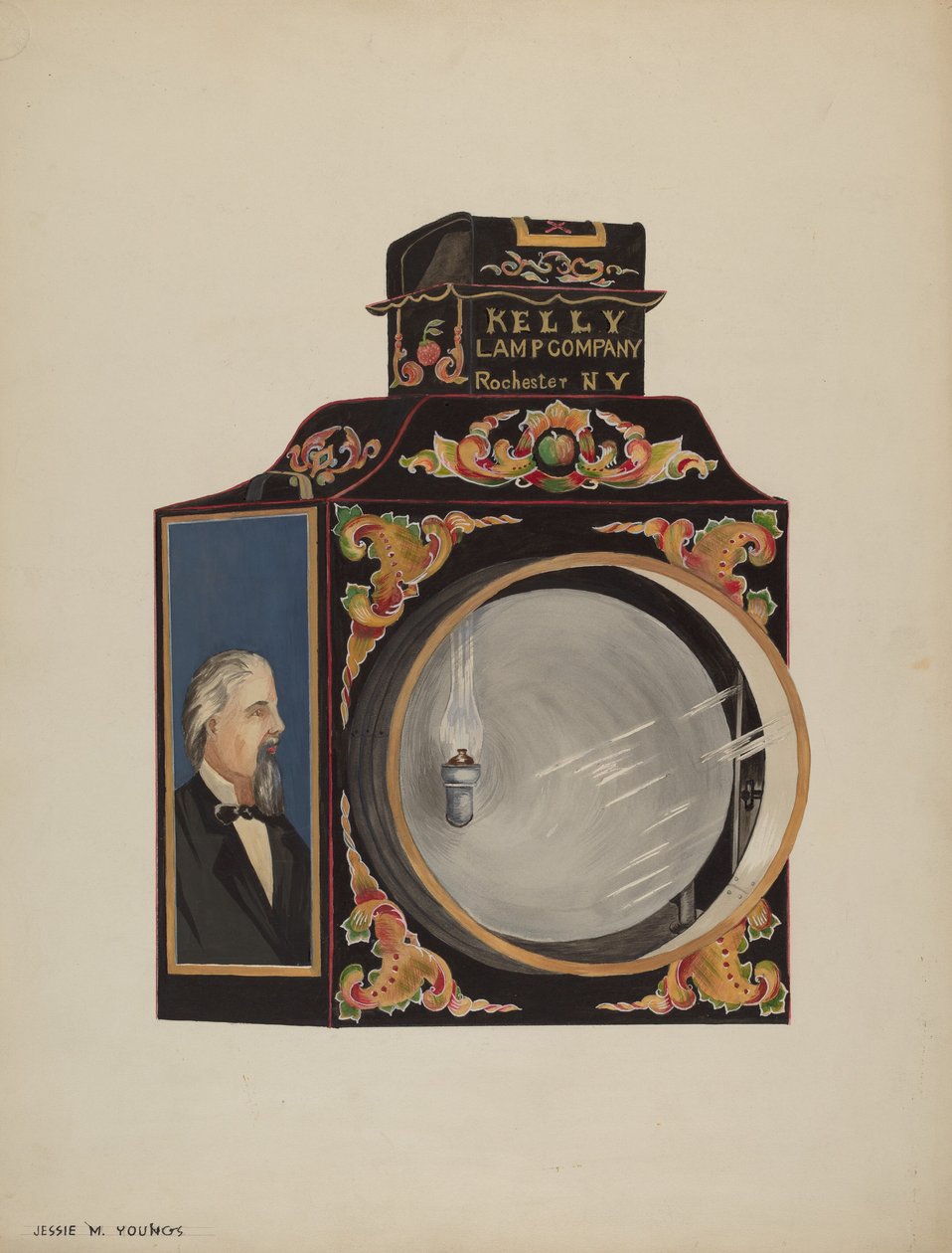 Lokomotivscheinwerfer von Jessie M. Youngs