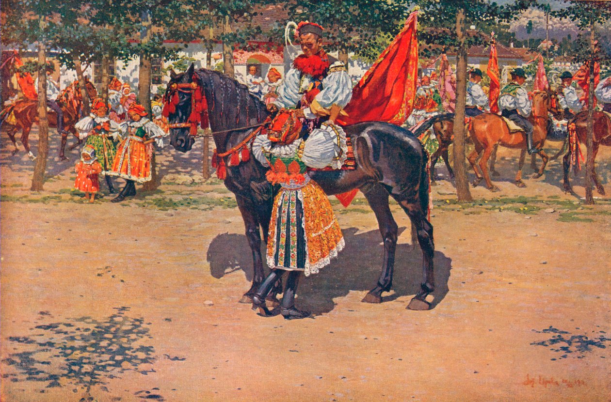 Auf dem Fest, 1911 von Joža Uprka