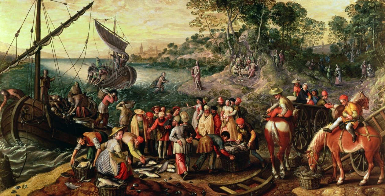 Der wunderbare Fischfang von Joachim Beuckelaer