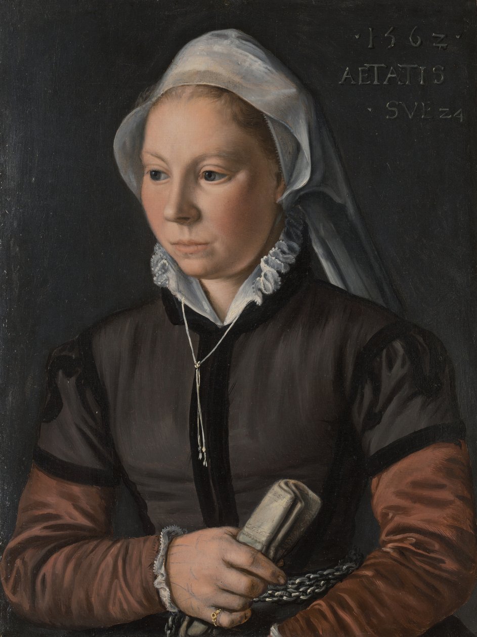 Porträt einer jungen Frau, 1562 von Joachim Beuckelaer