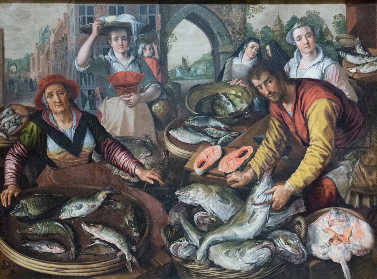 Die vier Elemente: Wasser von Joachim Beuckelaer or Bueckelaer