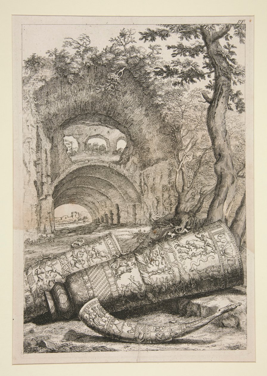 Ein Horn und zwei hohe... von Joachim von Sandrart