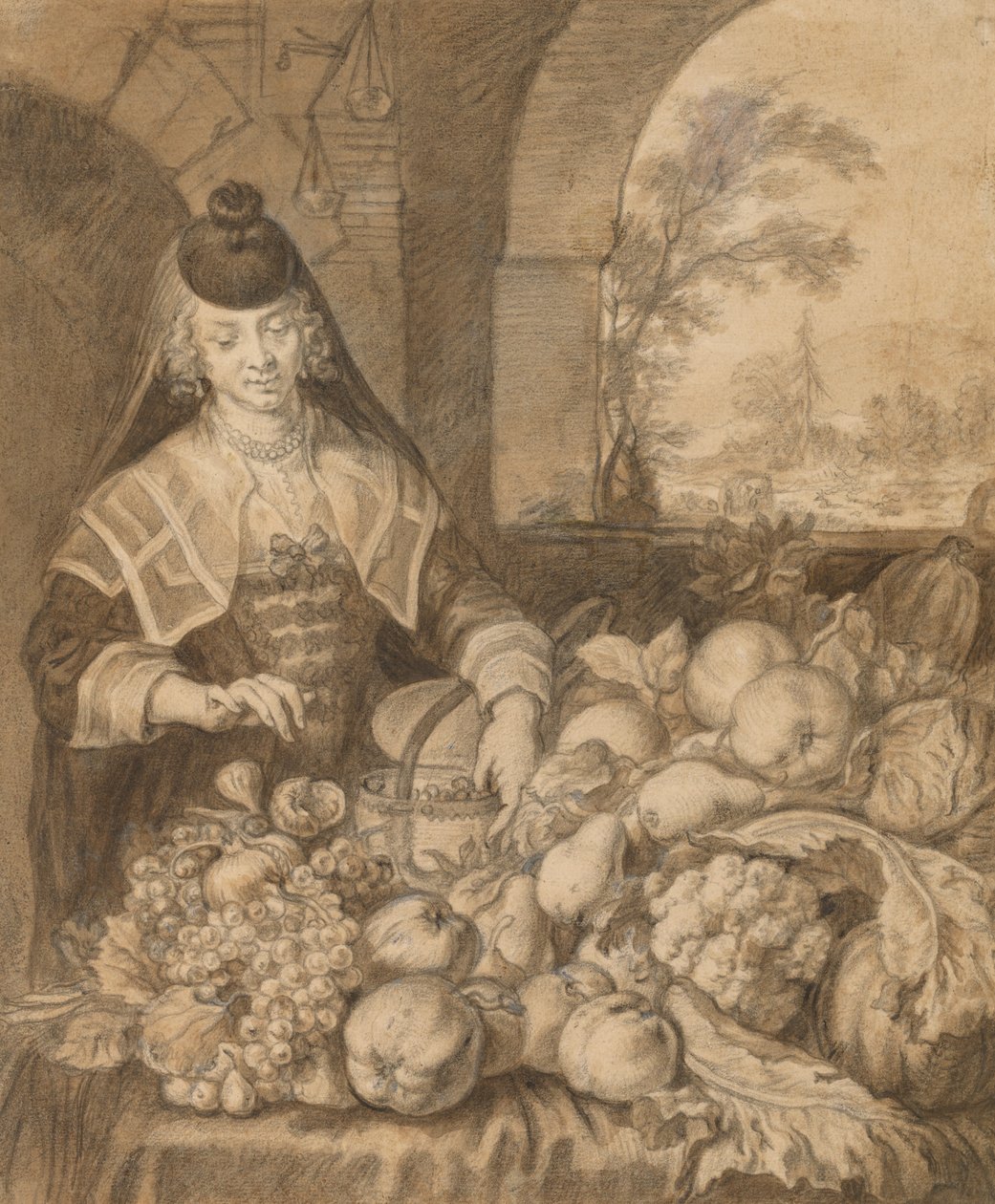 Personifikation des Septembers von Joachim von Sandrart