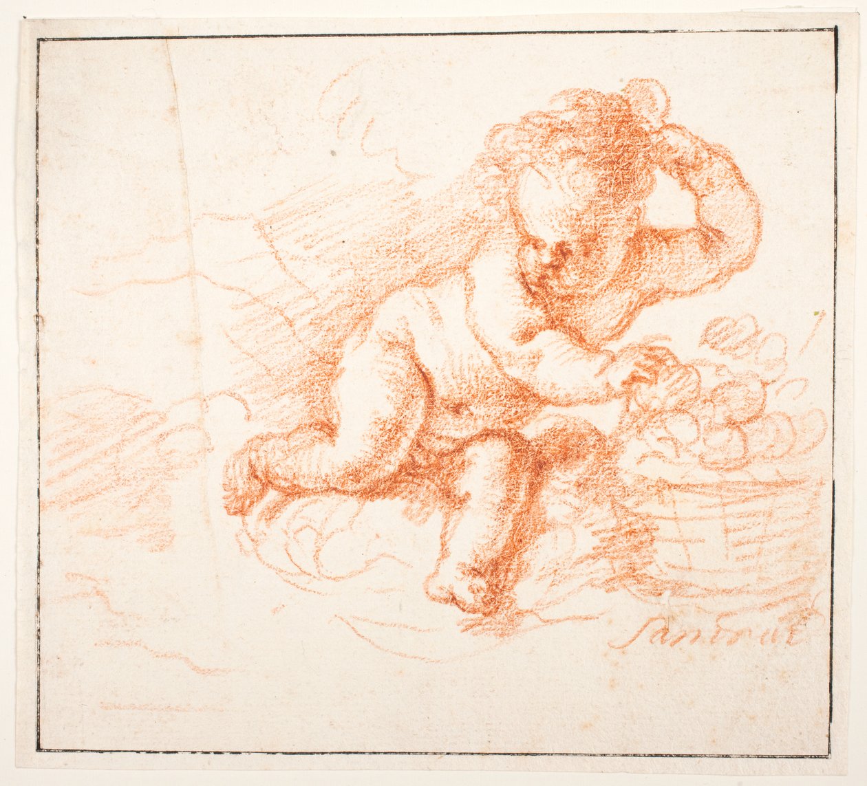 Putti sammeln Früchte von Joachim von Sandrart
