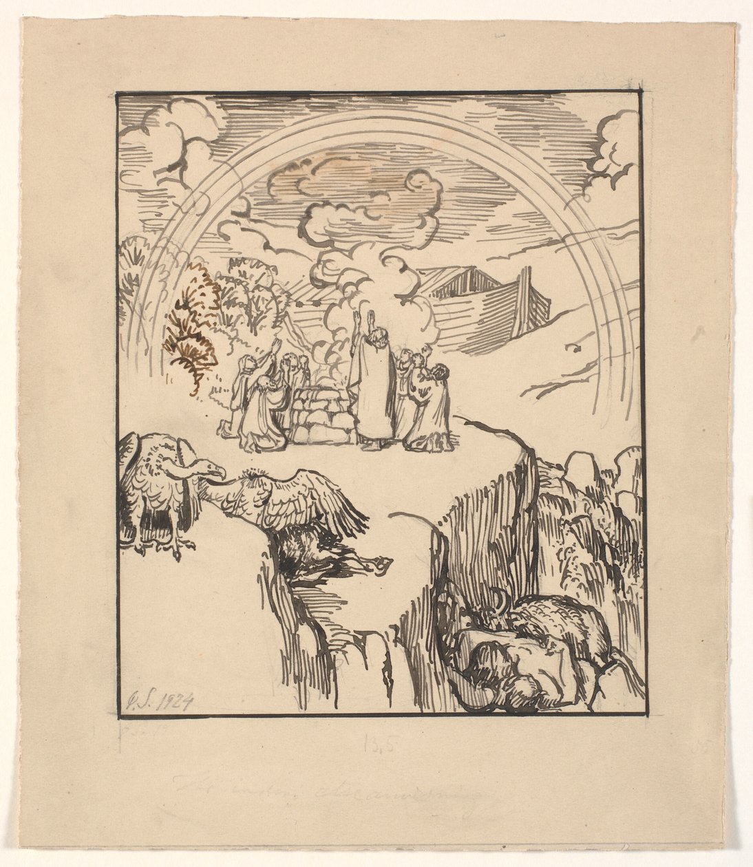 Die Arche auf dem Ararat von Joakim Frederik Skovgaard