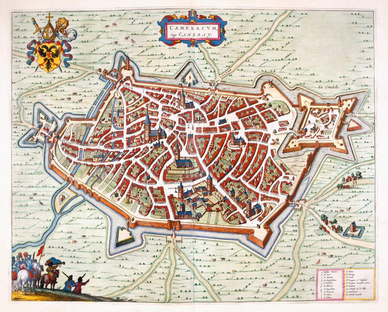 Cambrai, 1649 von Joan Blaeu