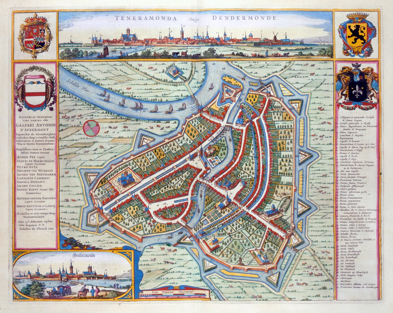 Dendermonde, 1649 von Joan Blaeu