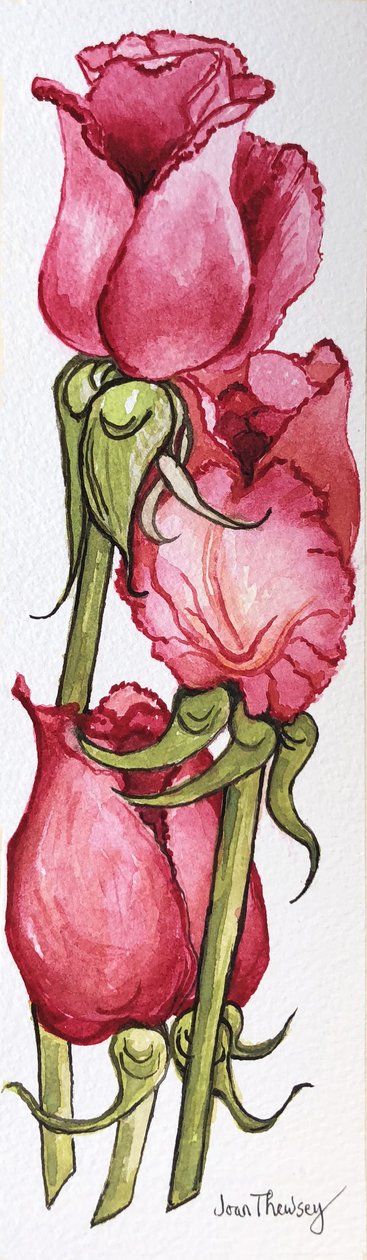 Drei rote Rosen von Joan Thewsey
