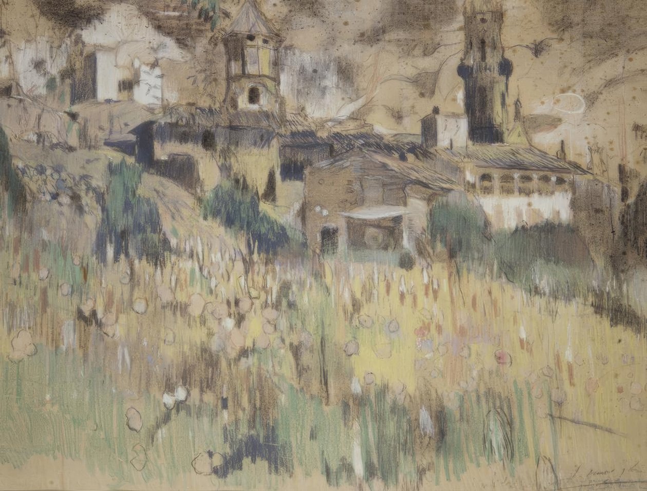 Landschaft bei Maspujols von Joaquim Mir i Trinxet