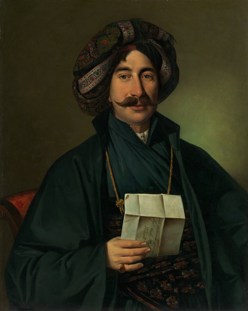 Mann in osmanischer Kleidung von Jožef Tominc