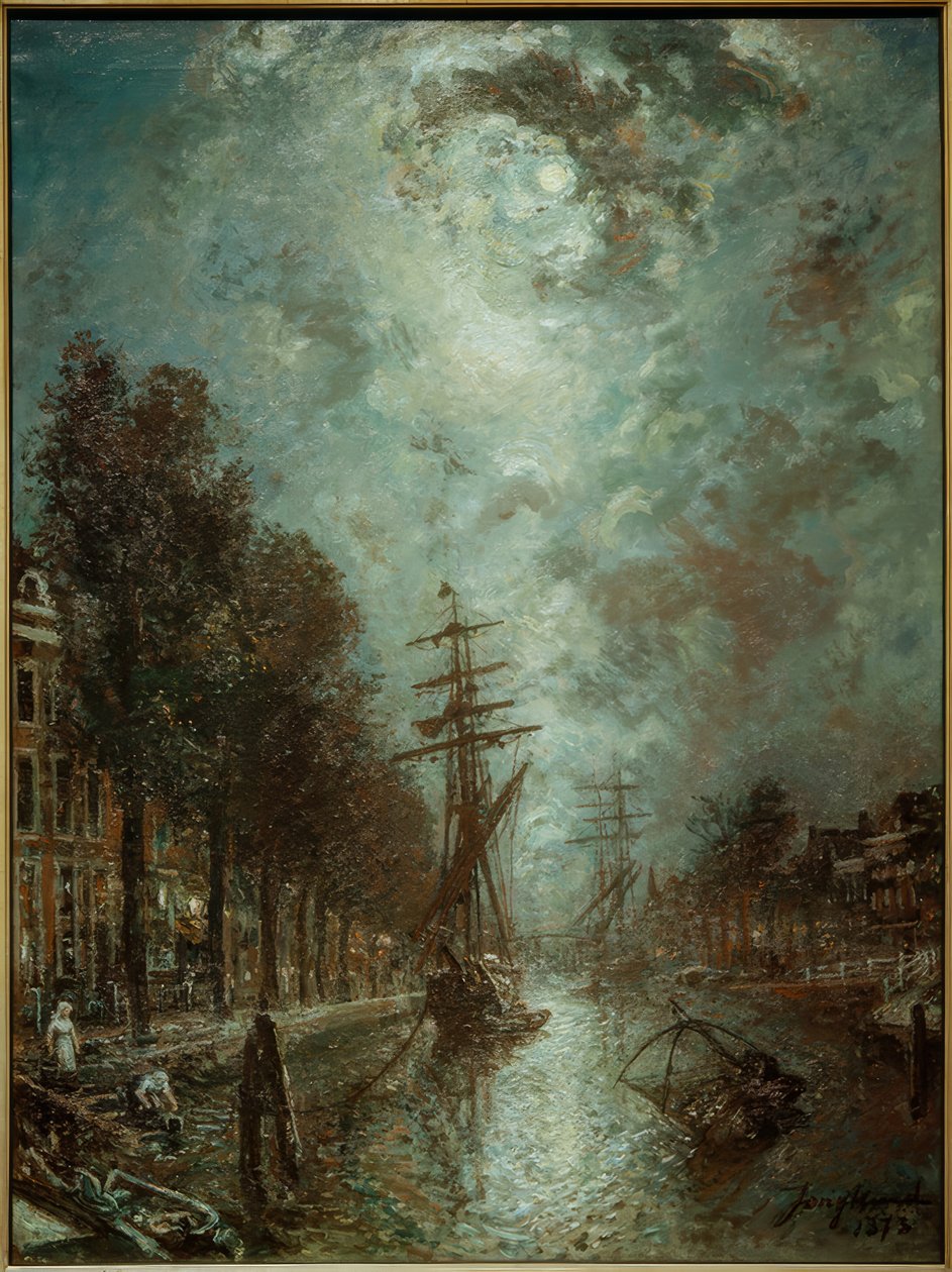 Kanal in Rotterdam, Neuer Hafen von Johan Barthold Jongkind