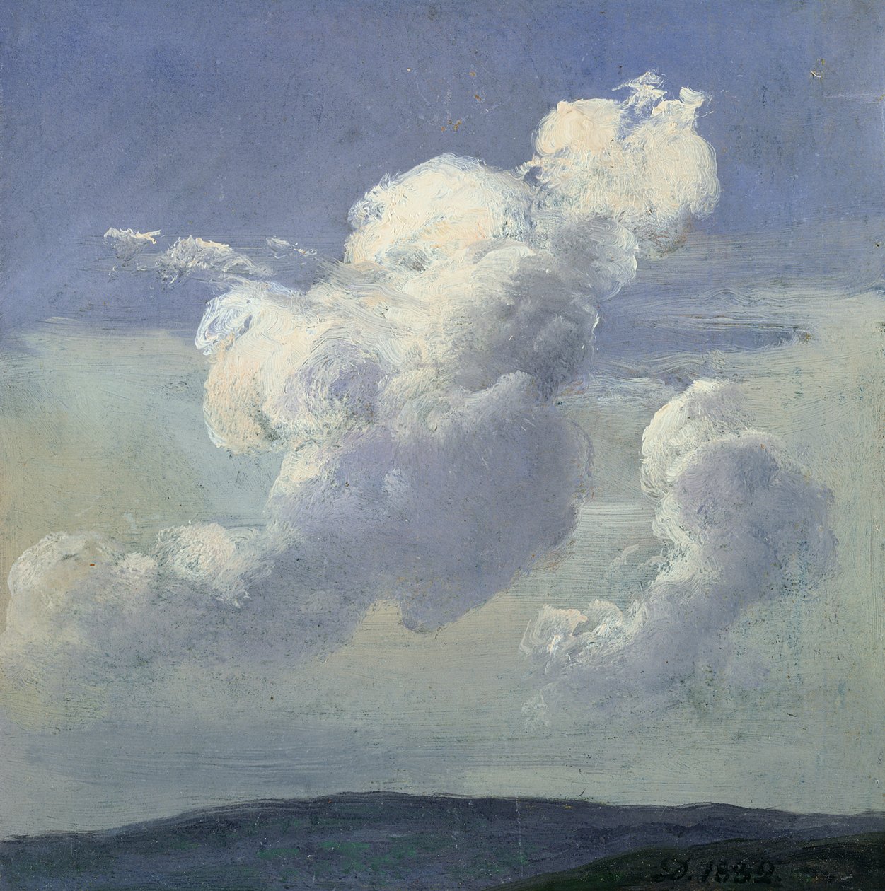 Wolkenstudie, 1832 von Johan Christian Dahl