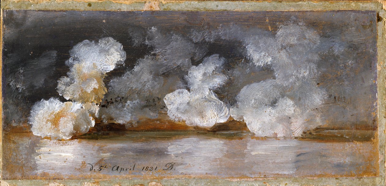 Rauch von Kanonenschüssen von Johan Christian Dahl