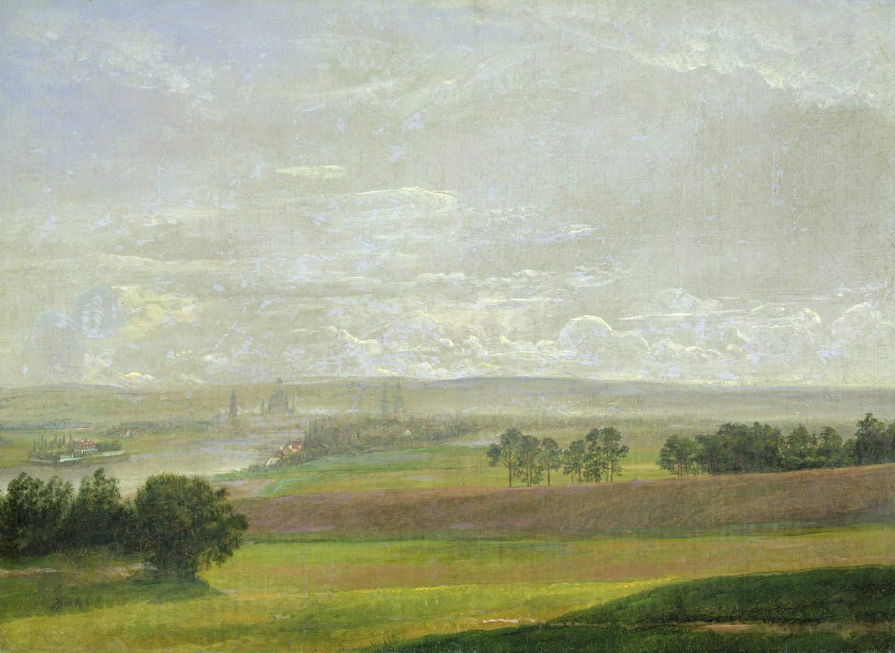 Das Elbtal bei Dresden von Johan Christian Dahl