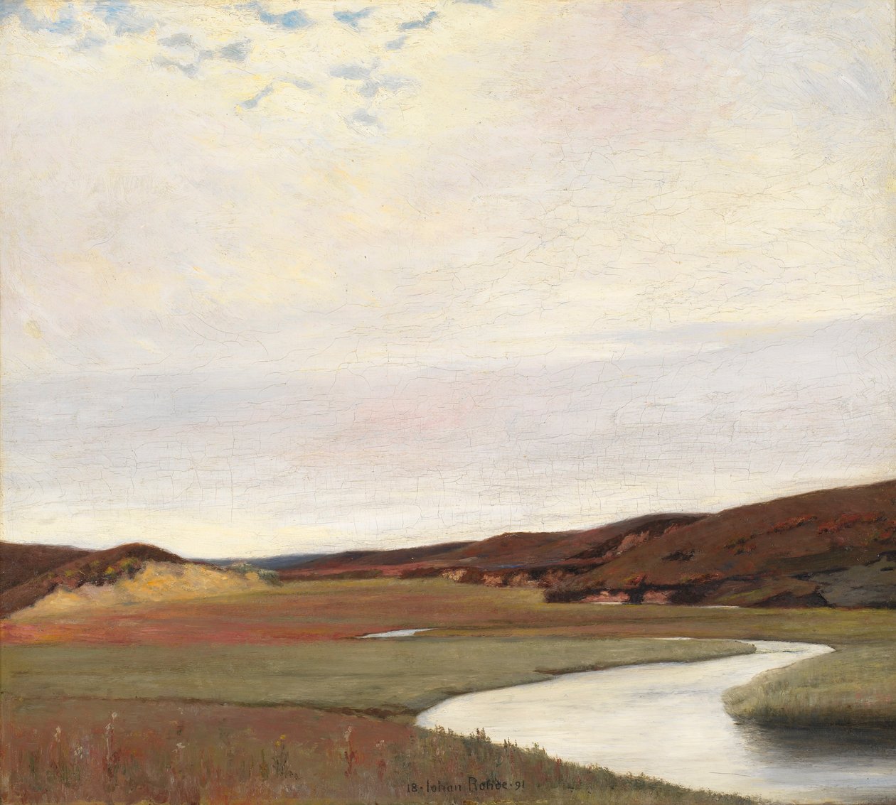 Sommertag am Karup Å von Johan Rohde