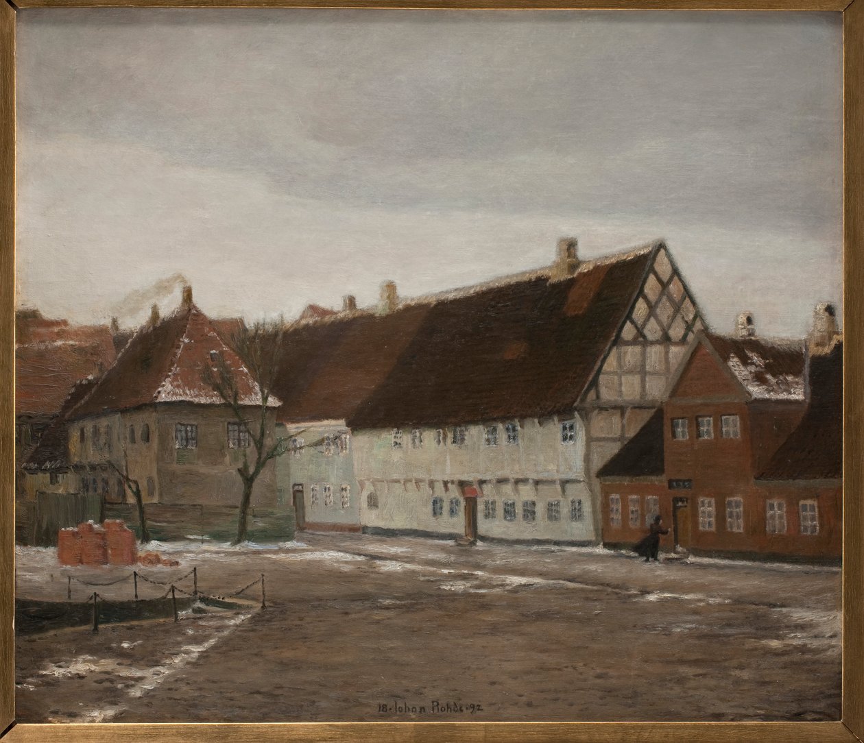 Winterabend in Ribe von Johan Rohde
