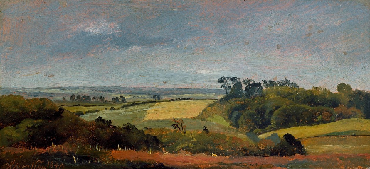 In der Nähe von Høbjerg. Frederiksværk. Studie von Johan Thomas Lundbye